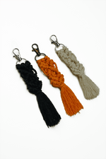 Load image into Gallery viewer, Macrame Fringe Keychain - MACULAR ADVENTURE CO.
