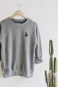 Tree Raglan Sweatshirt Triblend - MACULAR ADVENTURE CO.